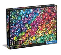 Clementoni Puzzle 1000 pièces Colorboom Marbles Gradient Multicolore pour adultes Fabriqué en Italie