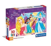 Clementoni Clementoni Disney Princess Princesas Clementoni-08503-Supercolor Collection-Princess-30 pièces, 08503, Multicolore