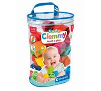 Clementoni – Sac souple 40 blocs Clemmy Touch & Play – Jouet tactile lavable 6-36 mois