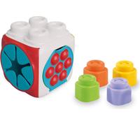 Clementoni Clemmy Cube sensoriel - avec briques de construction souples pour bébés et jeunes enfants à partir de 6 mois - Jouet sensoriel avec briques de construction lavables 17902