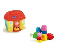 Clementoni Clemmy - Seau Peppa Pig, Block House 8 pièces, 6-36 mois - 17346