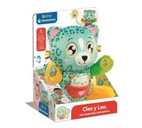 Clementoni Cleo y Leo 55555 Peluche Interactive pour bébés éducative, multisensorielle et Musicale à partir de 6 Mois