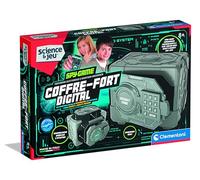CLEMENTONI - Coffre-Fort Digital à Code Secret pour Enfants 8 Ans - Jouet Électronique pour Espions en Herbe - Cadenas Numérique et Effets Sonores - Idée Secret