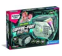 CLEMENTONI - Coffre-Fort Digital à Code Secret pour Enfants 8 Ans - Jouet Électronique pour Espions en Herbe - Cadenas Numérique et Effets Sonores - Idée Secret