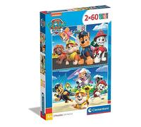 Clementoni | Coffret 2 Puzzles Pat'Patrouille 60 Pièces pour Enfants 4 Ans+ | Supercolor | Puzzle Carton Recyclé | Développement Observation et Motricité | Idée Cadeau Éducatif