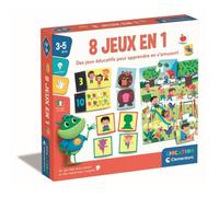 Clementoni | Coffret Éducatif 8 Jeux en 1 pour Enfants 3-5 Ans+ | Puzzle, Loto, Mémo, Séquences, Couleurs, Silhouettes | Jeu Préscolaire Autonome Chiffres et Quantités | Idée Cadeau
