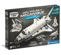 Clementoni - Coffret de Construction Navette Spatiale dès 8 Ans - Jouet Esapce Fusée Enfant - 120 Pièces - Activité Manuelle - Plusieurs Modèles - Application liée - Idée Cadeau - Fabriqué en Italie