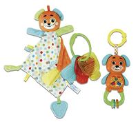 Clementoni – Coffret de naissance Chiot (Coffret cadeau bébé) – Doudou, hochet, clés – Dès 0 mois