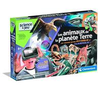 Clementoni - Coffret Scientifique : Les Animaux dès 8 Ans - Expérience à réaliser - Inclus Moules + Peinture + Figurines + 30 Cartes et Un Casque VR - Jeux Éducatif - Fabriqué en Italie