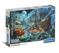 Clementoni - 39777 Collection Puzzle Pirates Battle - 1000 Pièces - Puzzle Adulte, Divertissement pour Adultes - Fabriqué en Italie