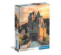 Clementoni – Puzzle 1000 pièces Golden Hour at Eltz Castle – Château féérique – 14 ans et +