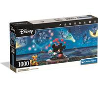 CLEMENTONI - Compact 1000 pièces Panorama - Mickey & Minnie