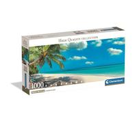 Clementoni – Puzzle 1000 pièces Panorama Swinging by The Ocean HQC Compact – Fabriqué en Italie