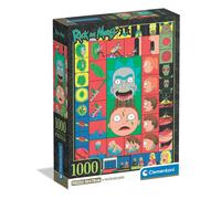 Clementoni - Puzzle 1000 Pièces Rick and Morty - 14 Ans et + - Jeu de société série culte - Idée Cadeau