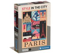 Clementoni Compact 1000 pièces - Style in the City, Paris