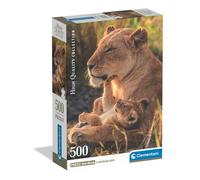 Clementoni - Puzzle 500 pièces - Feline Love - Illustration de chats - 14 ans et +