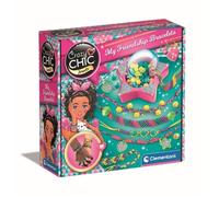 Clementoni - Mes Bracelets d'Amitié - Crazy Chic - Jeu Créatif - Outil de Créations - Couleurs Vives - Perles et Fils - pour Enfants à Partir de 7 Ans