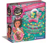 Clementoni Crazy Chic - Coffret création de bracelets de l'amitié - Perles et fils - Des 7ans