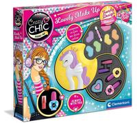 Clementoni- Crazy Chic-Lovely Licorne, Trousse, Coffret Avec Maquillage, Sac