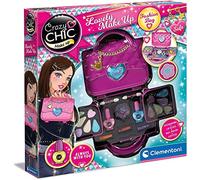 Clementoni - Crazy Chic Make Up - Lovely Make Up - Coffret de Maquillage pour Enfants - Le Premier Kit de Maquillage - Malette avec Produits et Ustensiles pour se Maquiller