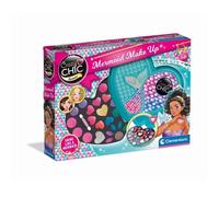Clementoni - Crazy Chic - Maquillage Sirène - Fards à paupières, brillant à lèvres et applicateurs - Dés 6 ans