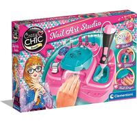 Clementoni- Crazy Chic-Nail Art. Studio-Atelier Vernis, Kit, Voiture Decora Ungh
