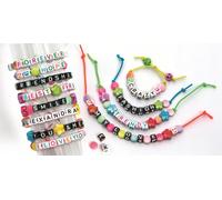 Clementoni Crazy CHIC - Set créatif - bracelets avec lettres