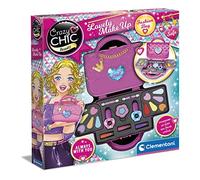 Clementoni- Crazy Chic - Trousse Fille, Coffret Lavable, Set cosmétique pour Enfants 6 Ans, Sac avec Maquillage, 18743, Multicolore