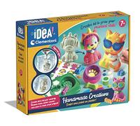 Clementoni - Créations Faitent Mains - Jeu de Créativité et d'Imagination - Moules Animaux et Plâtre - Sculpture - Peintures - pour Enfants à Partir de 7 Ans