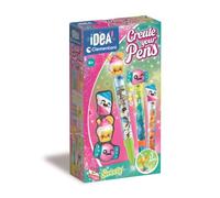Clementoni - Crée Tes Stylos Sweety Coffret Créatif Jeu Enfant 6 Ans+ | Coffret créatif permettant d'assembler 3 stylos et de les personnaliser avec différentes décorations sur le thème sucreries