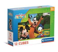 Clementoni - Cubes puzzle Mickey Mouse 12 cubes - 3 ans et +