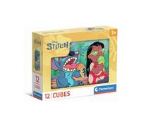 Clementoni – Cubes Puzzle Stitch 12 cubes – Jeu de société dès 3 ans – Manipulation facile