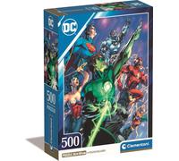 Clementoni DC Comics Puzzle 500 pièces adulte - DC Puzzle adulte en 49 x 36 cm - Puzzle adulte sophistiqué de Clementoni 35532