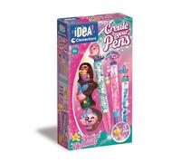 Clementoni – Stylos à personnaliser Sirènes magiques, 3 stylos, encres et accessoires, 6+ ans