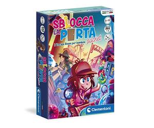 Clementoni - Déverrouillez la Porte Jeu de Cartes, Multicolore, 16569, à partir de 8 Ans