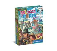 Clementoni - Déverrouillez la porte junior, jeu de table, 2 chambres d'évasion pour enfants 6 ans et adultes, situé dans des endroits mystérieux, 1 à 6 joueurs, idée cadeau fabriquée en Italie, langue