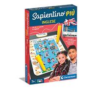 Clementoni- Dictionnaire Sapientino Plus Jeu électronique pour Apprendre l'anglais-Stylo interactif et éducatif 7 Ans, fabriqué en Italie, 16729, Multicolore, Medio