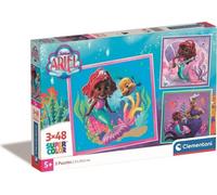 Clementoni Disney Ariel puzzle enfants 3 x 48 pièces - Puzzle 32 x 22 cm pour enfants à partir de 5 ans - Puzzle Disney by Clementoni - Italy 25324