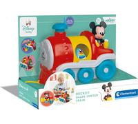 Clementoni Disney Baby Mickey Train - Jouet à tirer avec formes et couleurs, Développe la coordination œil-main, la compréhension cause-effet et la motricité, 9 mois et plus, Coloré
