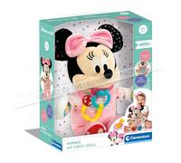 Clementoni | Disney Baby Minnie - Ma Poupée à Cajoler pour Bébés dès 12 Mois | Peluche Interactive avec Tétine Détectée | 2 Boutons Sonores | Développement de l’Imagination et des Sens | Idée Cadeau
