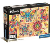 Clementoni Puzzle 1000 pièces + Poster : Les Classiques Disney
