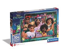 Clementoni- Disney Encanto Glitter Encanto-104 Pièces, Enfants 6 Ans, Puzzle Dessin Animé-Fabriqué en Italie, 20348