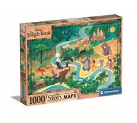 Clementoni Disney Maps - 1000 pièces - Le Livre de la Jungle