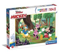 Clementoni- Disney Mickey and Friends Supercolor Friends-104 Maxi Pièces, Enfants 4 Ans, Puzzle Dessin Animé-Fabriqué en Italie, 23772
