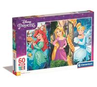 Clementoni | Disney Princess Puzzle pour Enfants 4 Ans | 60 Maxi Pièces 62x42 Cm | Puzzle Éducatif Et Ludique | Activité Motricité Fine Et Logique | Matériaux Recyclés | Jeu de Société
