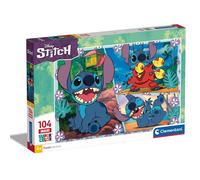 CLEMENTONI Disney Stitch Puzzle Super Color 104 Maxi Pièces