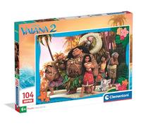 Clementoni | Disney Vaiana 2 Puzzle Pour Enfants 6 Ans | 104 Pièces 48×33 Cm | Puzzle Éducatif Observation Logique | Activité Motricité Fine | Matériaux Recyclés | Jeu de Société