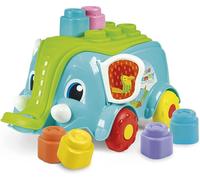 Clementoni - Doux Éléphant Clemmy - Chariot De Blocs