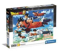 Clementoni Dragon Ball 1000pzs Does Not Apply Dragonball 1000 pièces, Personnage, Dessin animé, Puzzle Super héros, Divertissement pour Adulte-fabriqué en Italie, 39671, Multicolore, Medium