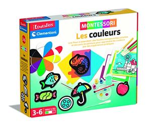 Clementoni Education - 52610 - Montessori - Les Couleurs - Jeu Educatif avec Diverses Activités liées aux Couleurs pour Enfants de 3 à 6 Ans - Développement Personnel -